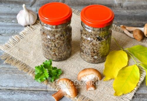 Грибная икры из опят на зиму в банках. Приготовление грибной икры из опят на зиму 25