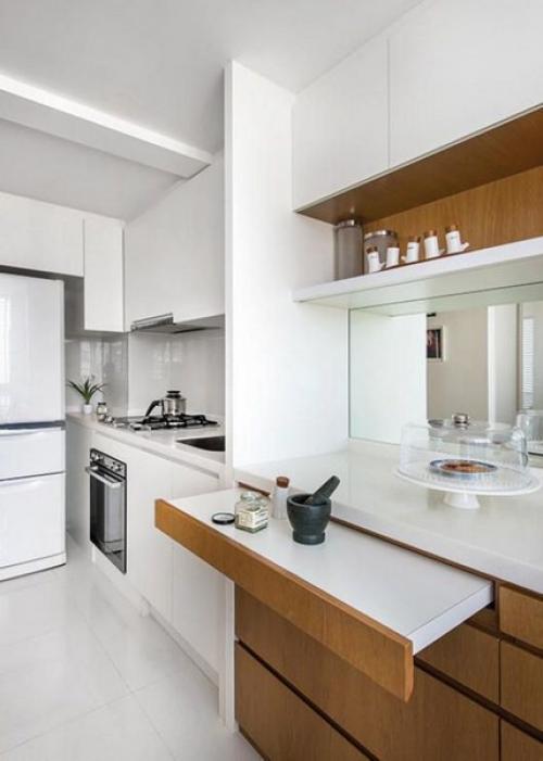 Выдвижные столешницы своими руками. Выдвижные столы из-под столешницы для кухни