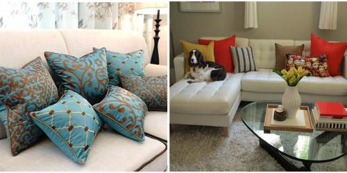 Красивые диванные подушки своими руками. Виды декоративных подушек и использование их в интерьере
