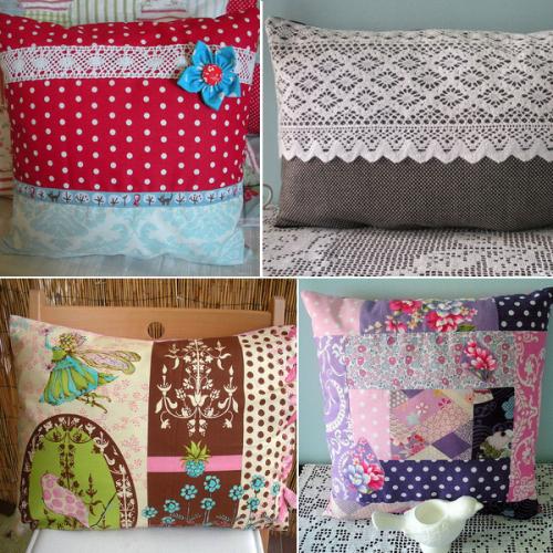 Винтажные подушки своими руками.