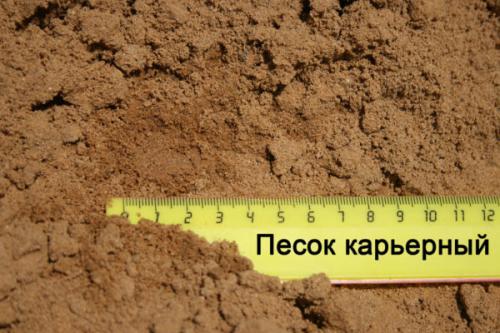 Стяжка на песок. Добыча сырья карьерным способом
