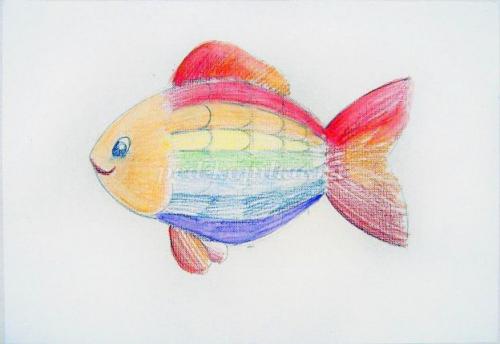 Как нарисовать АКВАРИУМ с рыбками. Рисуем АКВАРИУМ 14