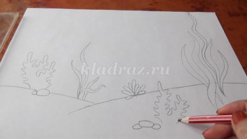 Как нарисовать подводный мир красками. Мастер-класс с фото 15 Как нарисовать подводный мир красками. Мастер-класс с фото 15