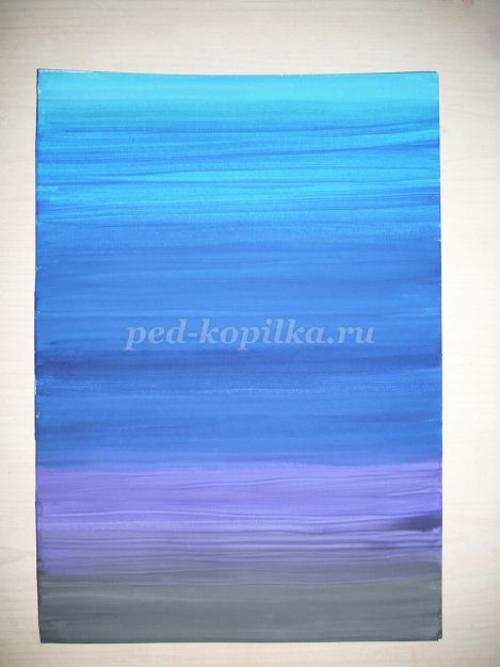 Как нарисовать подводный мир красками. Мастер-класс с фото 02 Как нарисовать подводный мир красками. Мастер-класс с фото 02