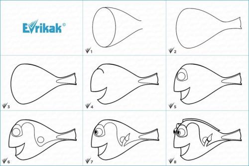 Рисунок аквариума с рыбками карандашом. Как нарисовать рыбку и аквариум — два мастер-класса 09