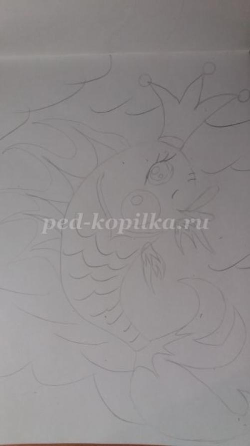 Рисунок аквариума с рыбками карандашом. Как нарисовать рыбку и аквариум — два мастер-класса 20