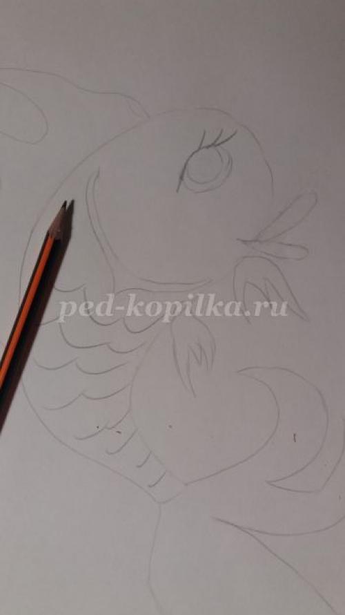 Рисунок аквариума с рыбками карандашом. Как нарисовать рыбку и аквариум — два мастер-класса 16