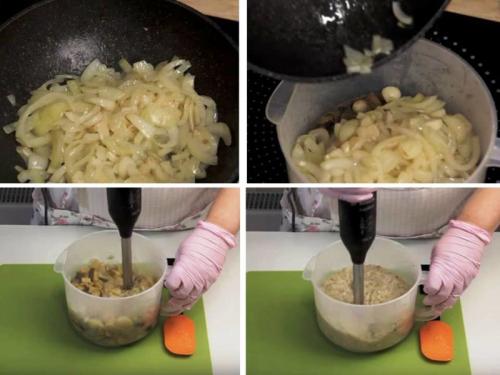 Грибная икра из вареных грибов с чесноком. Грибная икра из варенных грибов с чесноком и луком