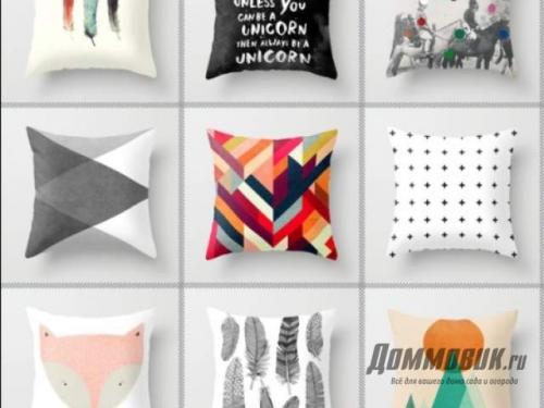 Как выбрать подходящий цвет для восточного стиля подушки. Подушки в интерьере: виды, правила выбора