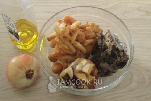 Процесс приготовления грибной икры