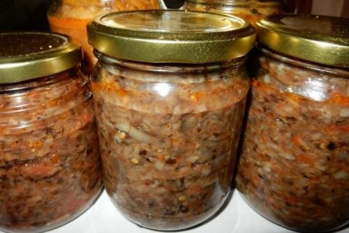 Что такое икра из соленых грибов