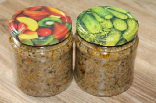 Икра из коровников на зиму. Грибная икра через мясорубку на зиму
