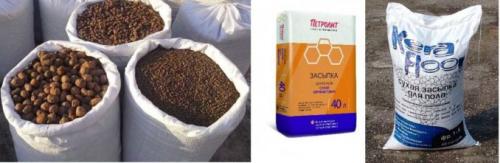 Какие недостатки у засыпки для сухой стяжки. Что засыпать: смесь для выравнивания